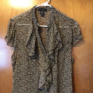 Ladies leopard print blouse